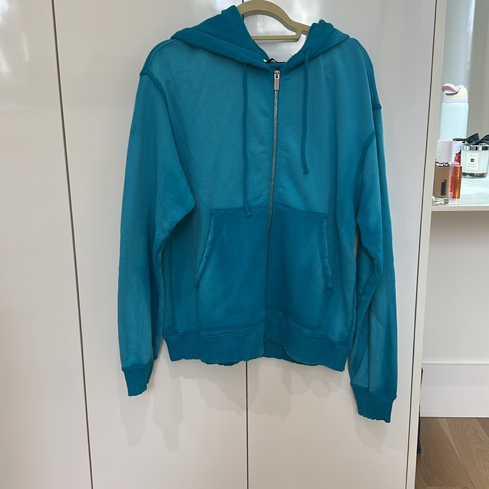 Cotton Citizen Bronx zip Hoodie w/grinding Large Unisex NWOT Marinecast - Picture 5 of 10